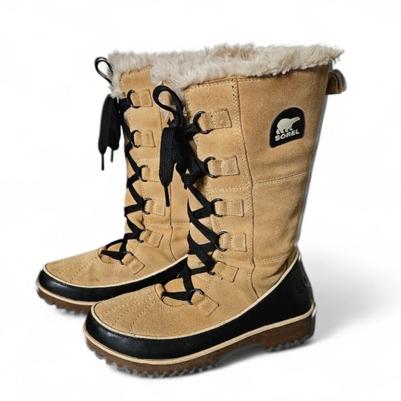 Sorel Shoes - Sorel Womens TIVOLI HIGH II Waterproof Winter Boots NL2093-373 Size 7.5 Tan